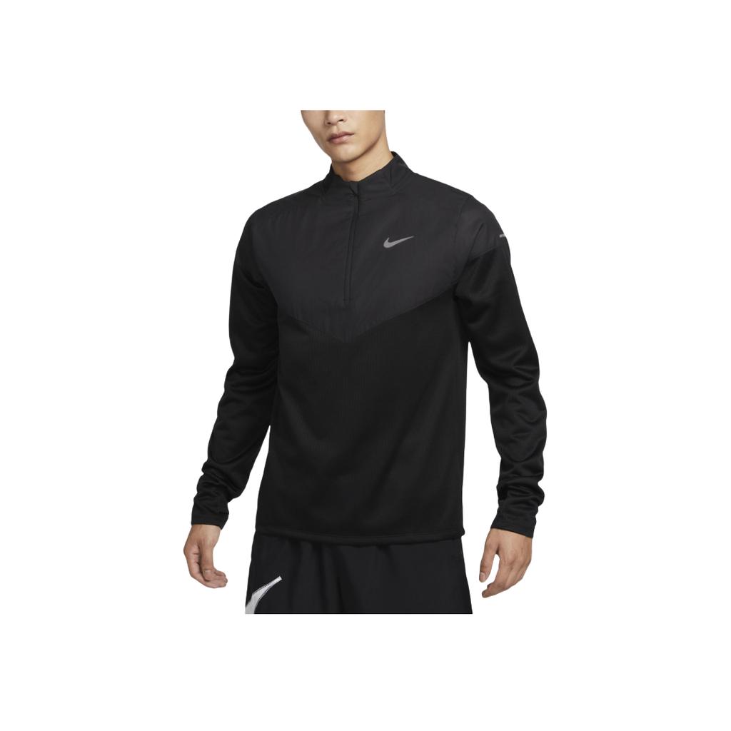 Nike Therma-Fit Element Crew Neck Logo Design Versatile Jacket Men Jacket Black FZ1116-010