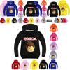 Roblox Cartoon Childrens Print Hoodie Sweater Long Sleeve Fashion Tops Pullover
