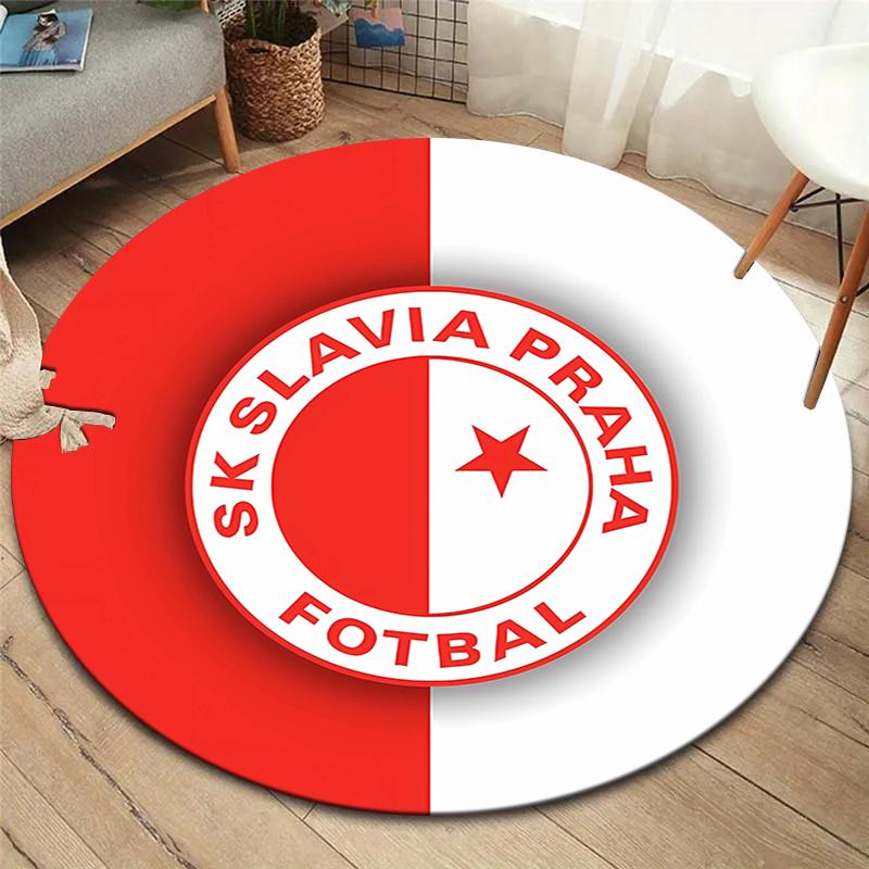 

SK Prague Slavia Round Area Rug,Carpet Rug for Living Room Bedroom Sofa Playroom Decor,Non-slip Floor Mat 120cmx120cm