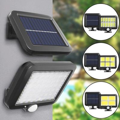 LED-Solarleuchten Geteilte Wandleuchte Bewegungssensor Sonnenlicht 3 Modi Außen Wasserdicht Notfall Straßen-Garten-Sicherheitslicht