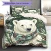 Vintage Framed Animals Pattern Bedding Quilt Set  Home Decoration  Gift (1 * duvet cover + 2 * pillowcase  without core)