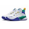 Li Ning Youth Pioneer Team 2.5 Comfortable Versatile Non-Slip Mid-Top Basketball Shoes Kids basketball shoes White Green Blue YKBS050-9