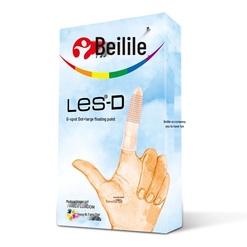 Beilile Ultra-Thin Large Size Lubricated Condoms - Wolf Tooth & Mushroom Design for Family Planning