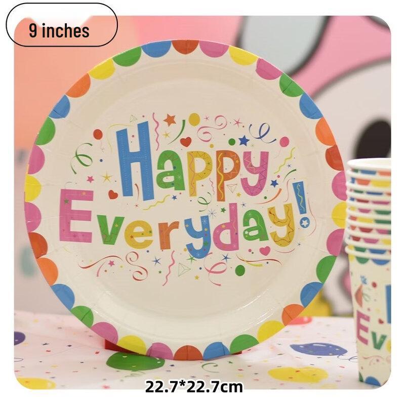 ZISIZ Children s Birthday Party Disposable Tableware