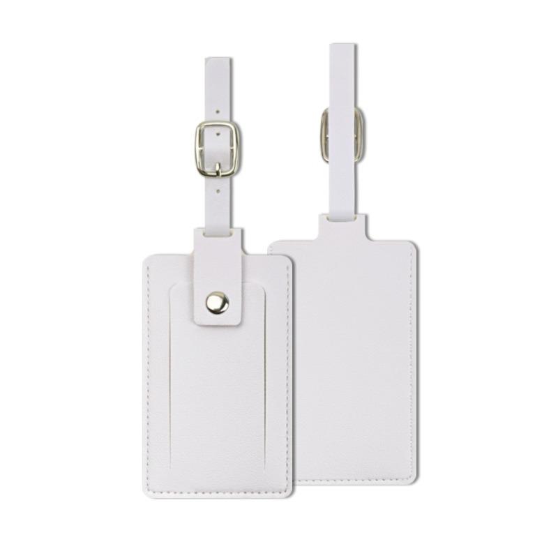 Multicolor Pu Leather Boarding Pass To Protect Privacy  Four-in-one Buckle Flip Leather Luggage Tag