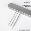 Stainless Steel Ultra-Sharp Blackhead & Acne Extractor Tweezers Set