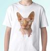 Cat Sphynx White Kids Boys T-Shirt Animal Tee Kitty Top - S S Kids Baby Sizes