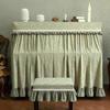 Premium American Retro Pastoral Piano and Stool Dust Cover Set