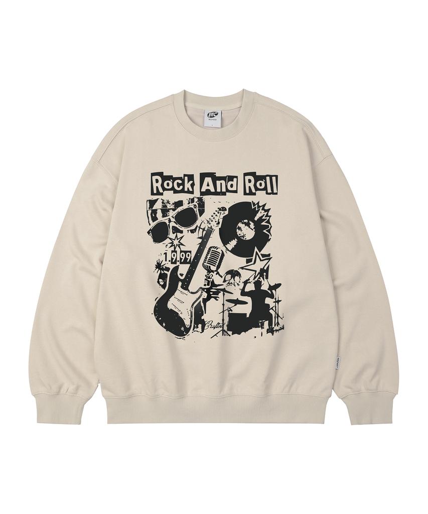 WILDROCK Rock Collage Oversized Sweatshirt_9 Col (A Type)