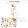 Creative Chinese Style Tulip Wall Sticker Self Adhesive Elegant Simulated Flower Decal for Bedroom Bedside TV Background Wall Decor