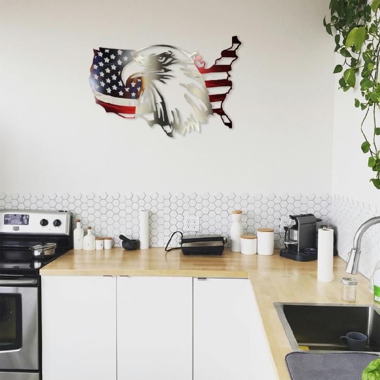 USA American Flags Metal Sign Wall Decorations Man US