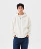 Fleece Hooded Half-Zip In Cream