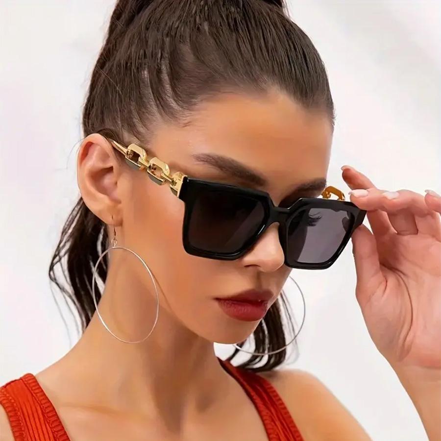3PCS Fashion Large Frame Summer Decoration Women's Sunglasses Retro Style Outdoor Travel Glasses