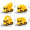 Mini Toys 4 Types of Pull-back Engineering Vehicles-4pcs