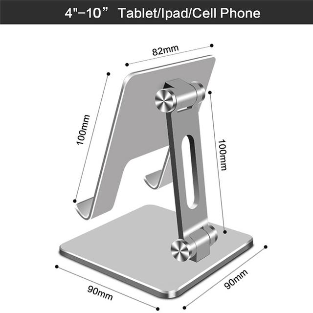 Aluminum Alloy Desktop Mobile Phone Stand Foldable iPad Tablet Support CellPhone Desk Bracket Lazy Holder For Smartphone Mount