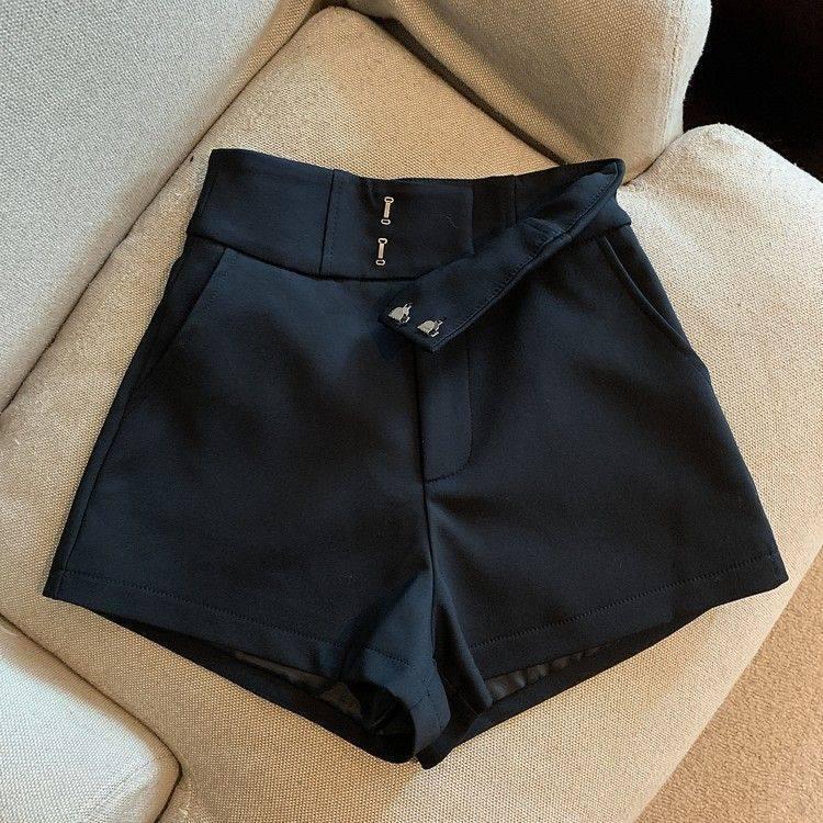 Chic High-Waisted A-Line Pants - Women's Street Style Autumn/Winter, Slimming Wide Leg Casual Trousers