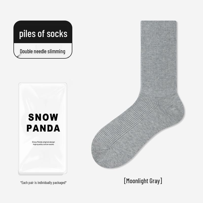 

Женские носки из чистого хлопка до середины икры с присборенным верхом - Антибактериальные, бесшовные, универсальные для осени. One Size, Individually Wrapped