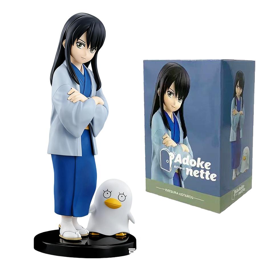 14CM Anime Gintama Figure  Sakata Gintoki Katsura Kotarou Stand Animation Model Toys Gifts Collection Decoration Ornaments PVC