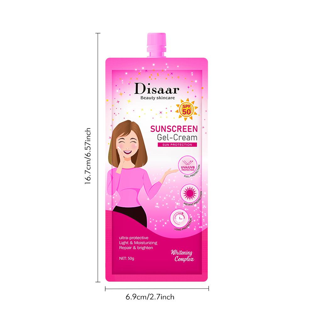 

50 мл солнцезащитный крем, отбеливающий солнцезащитный крем, УФ-увлажняющий антивозрастной увлажняющий крем для контроля масла 50g