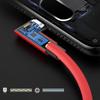 Type C Data Cable With Double Bend Ends And Fabric Weave Durability 90 Degree Elbow For Phones Electronics
