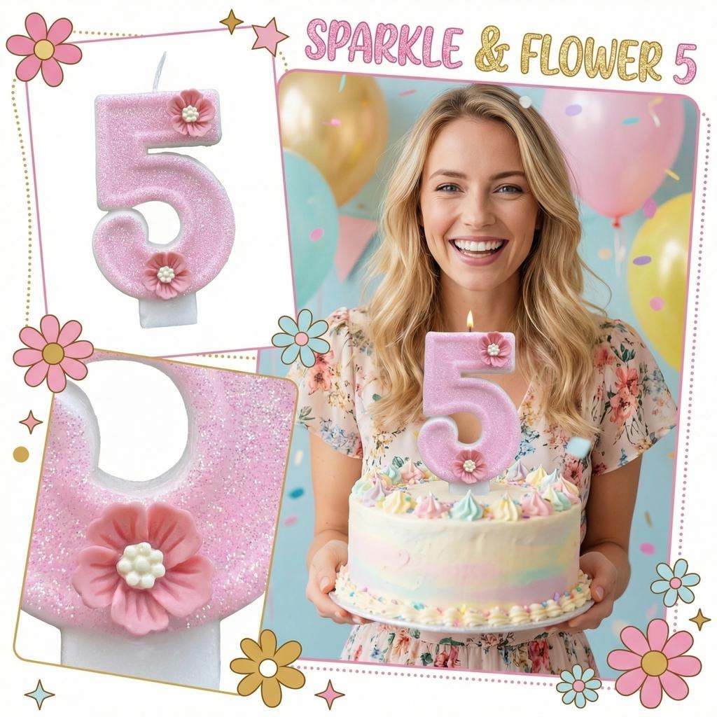 Fashion Cartoon Creative Birthday Candles Party Digital Candles