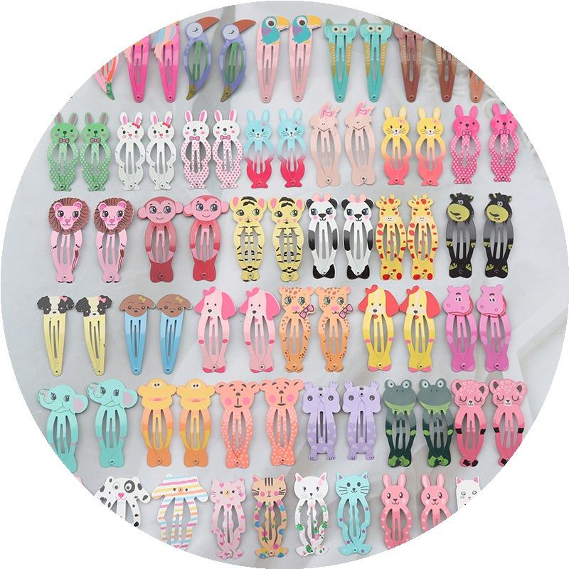 30/40Pcs Set New Paint Printing BB Clip Children's Broken Hairpin Metal Side Little Girl Hair Accessories Hairpin