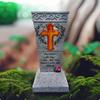 Grave Flower Vase Weather Resistant Resin Cemetery Fresh and Artificial Flowers