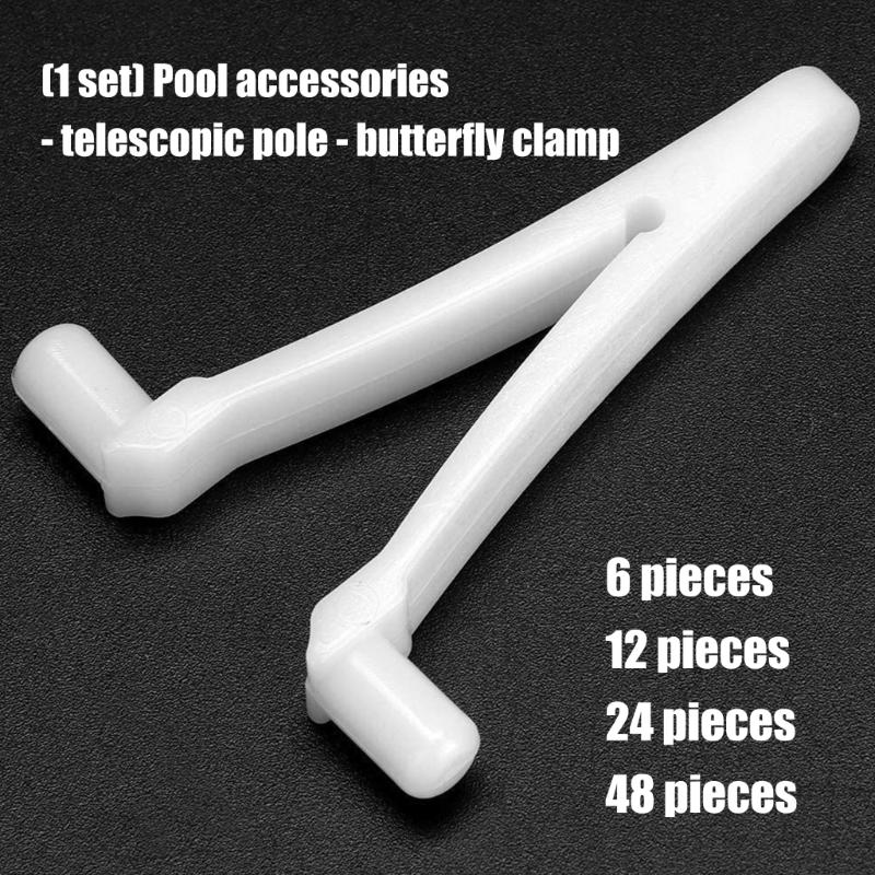 High Strength Pool Butterfly V Clip Universal Pool Poles Clip Replacement Skimmer Net Clip Pool Accessories Enduring