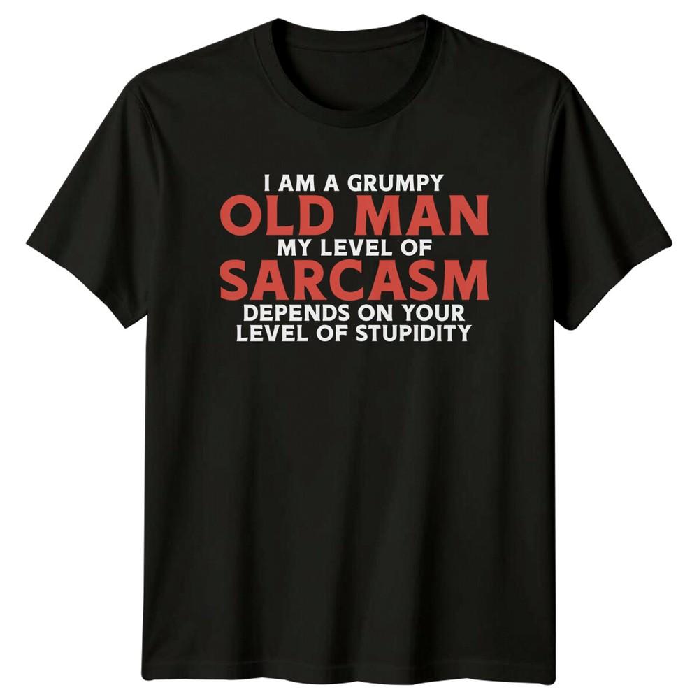 I Am A Grumpy Old Man Funny Saying Mens T-Shirt Womens Tee Graphic