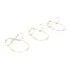 15PCS Table Number Holders Glasses Shape Multifunctional Slick Finish Iron Wire Picture Holder