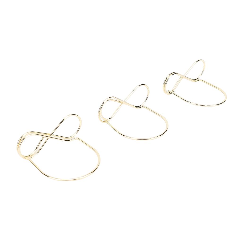 15PCS Table Number Holders Glasses Shape Multifunctional Slick Finish Iron Wire Picture Holder