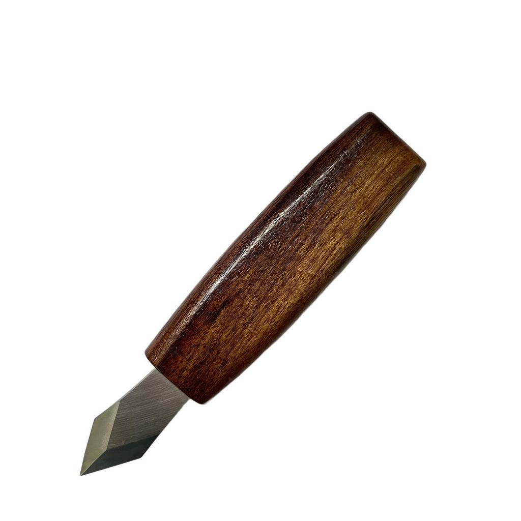 Wood Carving Knife Set with Square Handle - Includes Spooning, Chisel, Utility, and Detail Knives for Handmade Woodcraft.