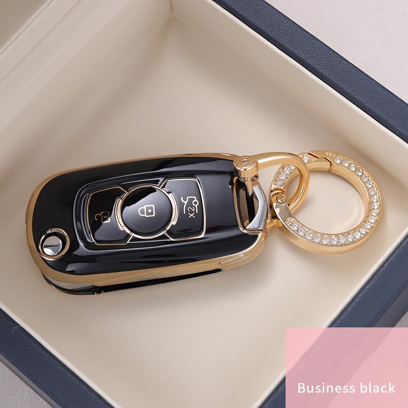 Soft Tpu Car Flip Key Case Cover Keychain For Buick Verano Encore Gx Gl6  -  For Opel Vauxhall Astra K Corsa E Protector