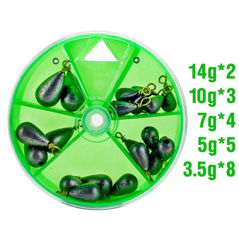 

Свинцовый груз каплевидной формы с кольцом для заброса морским удилищем - Аксессуар для рыболовной снасти.