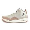 Jordan Courtside 23 Textile, Split Cow Leather Abrasion Resistant Mid top Vintage Basketball Shoes Men's Brown White FQ6860-121(Team352-)