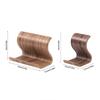 Wood Tablet Stand Yellow Coffee Phone Stand Simple Display Rack  Desktop Ornament