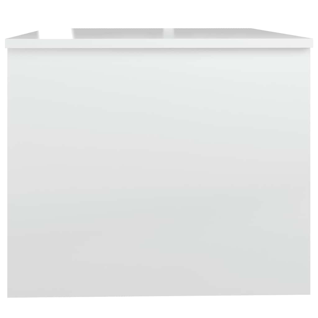 Vidaxl Coffee Table, High Gloss White, 80X50X42.5 Cm