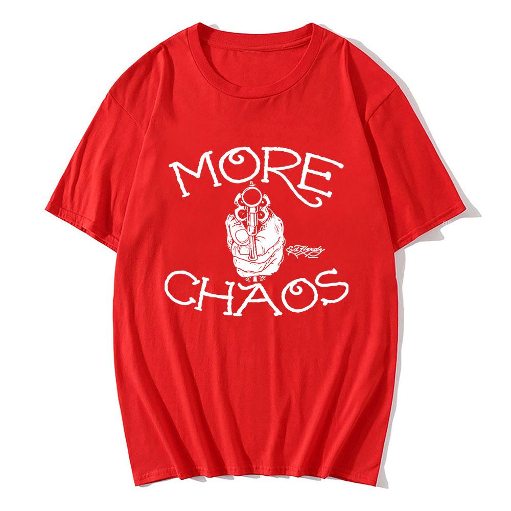 

2025 New Album More Chaos T-shirt Rapper Ken Carson Graphic Tshirts Summer Short Sleeve Male T Shirt Unisex Streetwear Soft Tees 4XL