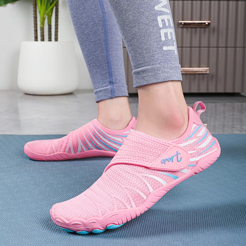 Indoor breathable sports shoes wear-resistant treadmill shoes yoga ******** rope shoes lightweight soft-soled fitness shoes