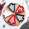 Creative Rotatable Ceramic Bamboo Wood Christmas Tree Dried Fruit Plate Snack Plate Fruit Plate Plate Plate Tableware Plate