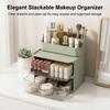 Drawer Style Stationery Cosmetic Organizer Plastic Storage Box For Office Dorm Desk