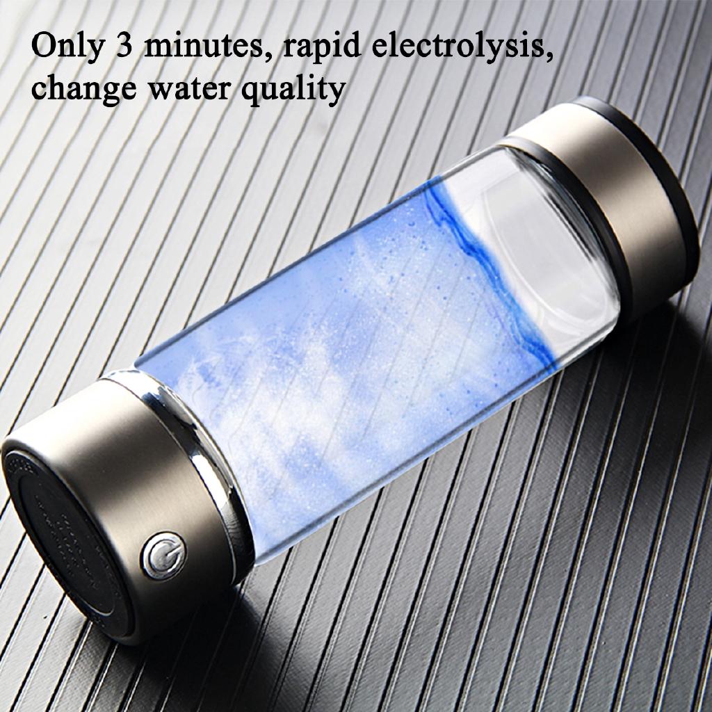 420ML Hydrogens-rich Cup Generator Alkaline Maker Ionizer Bottle Rechargeable Negative Ion Water Cup