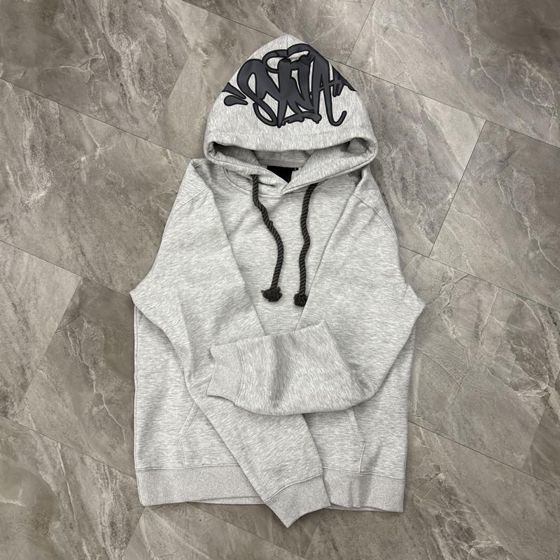 SynaWord Felpa con Cappuccio Larga Americana Pantaloni della Tuta Syna Marca Trendy per Uomo e Donna Hip Hop Street Coppia Tuta Casual