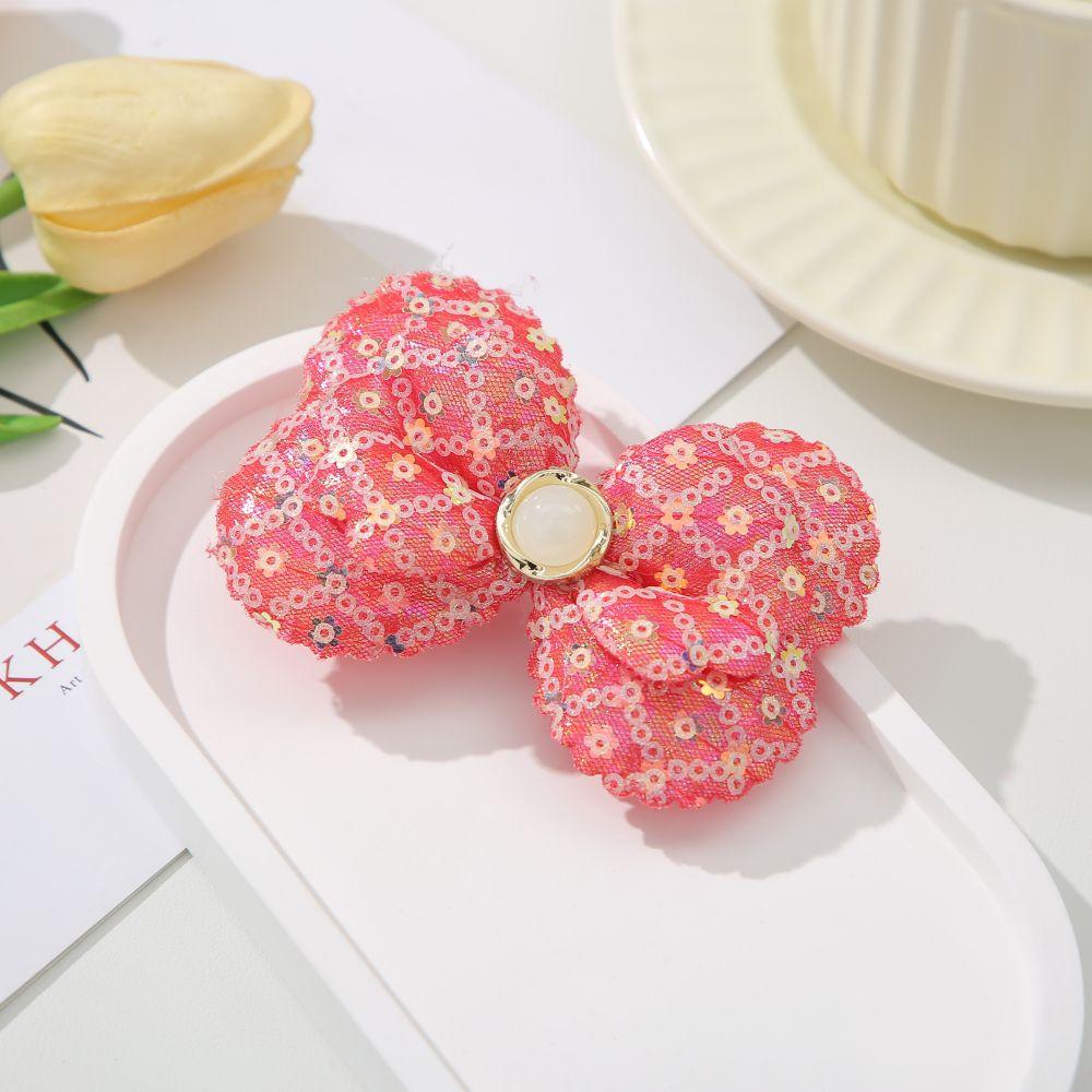 Cartoon Summer Kids Hairpin Fresh Sweet Bow sequin hairpin Small Spice bangs clip accessory