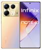 Etui Typu Portfel Do Infinix Note 40 - Fioletowy  Pokrowiec Canvas + Szkło