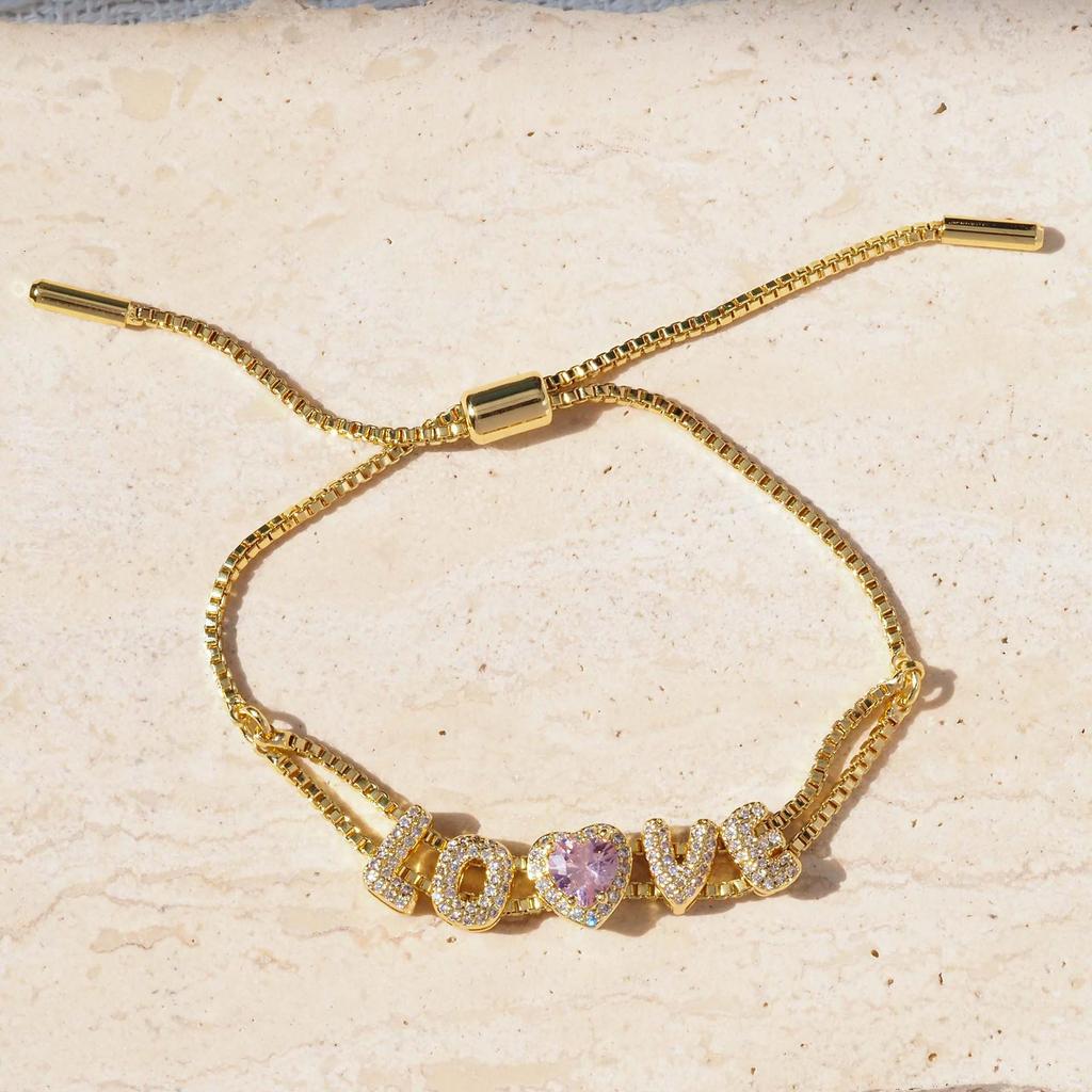 Europäischer Bestseller: MAMA LOVE Vergoldetes Herzarmband – Perfektes Muttertagsgeschenk