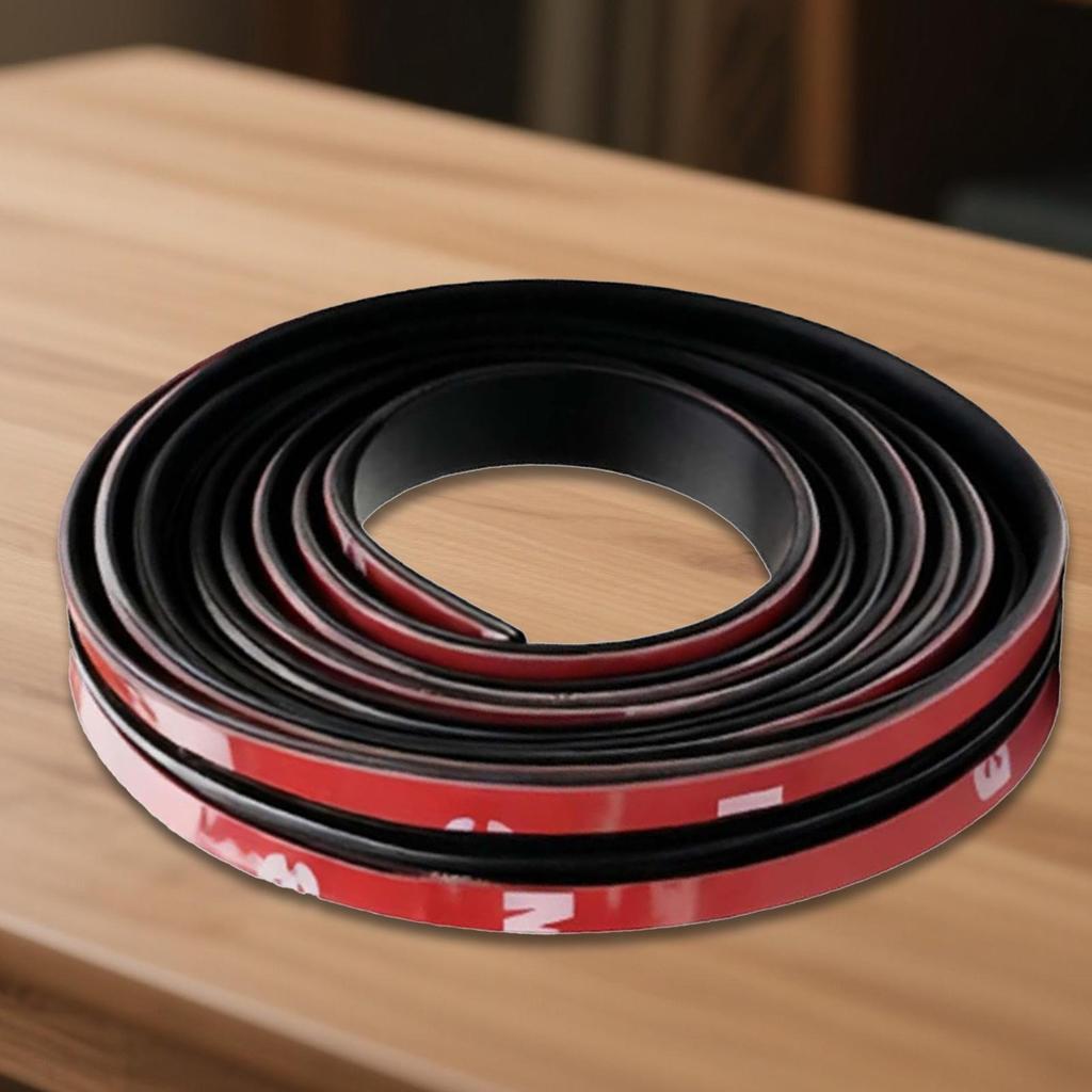 Car Windshield Rubber Seal Self Adhesive Cuttable Soundproofing Weather Stripping Door Seal For Automotive Sedan Pickup Truck RV