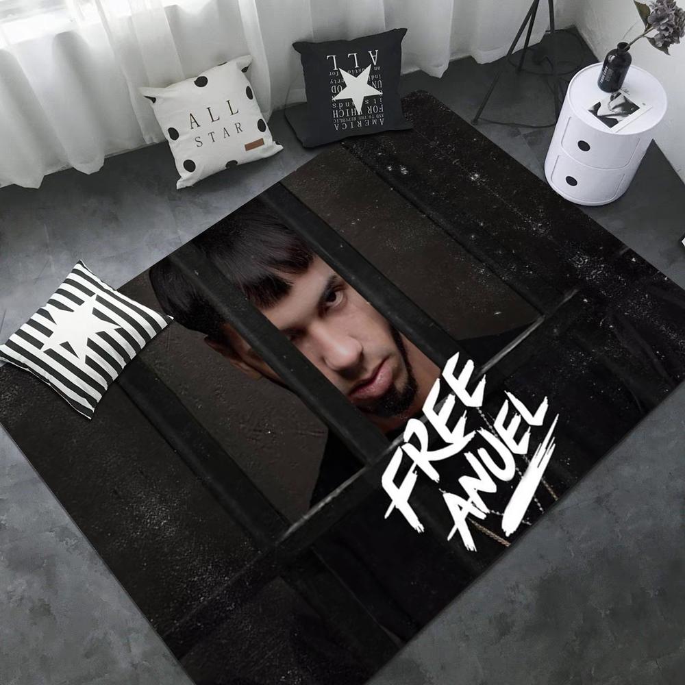 Rapper Anuel AA Floor Mat Non-Slip Laundry Room Mat Laundry Decor Balcony Child Living Room Household Carpets