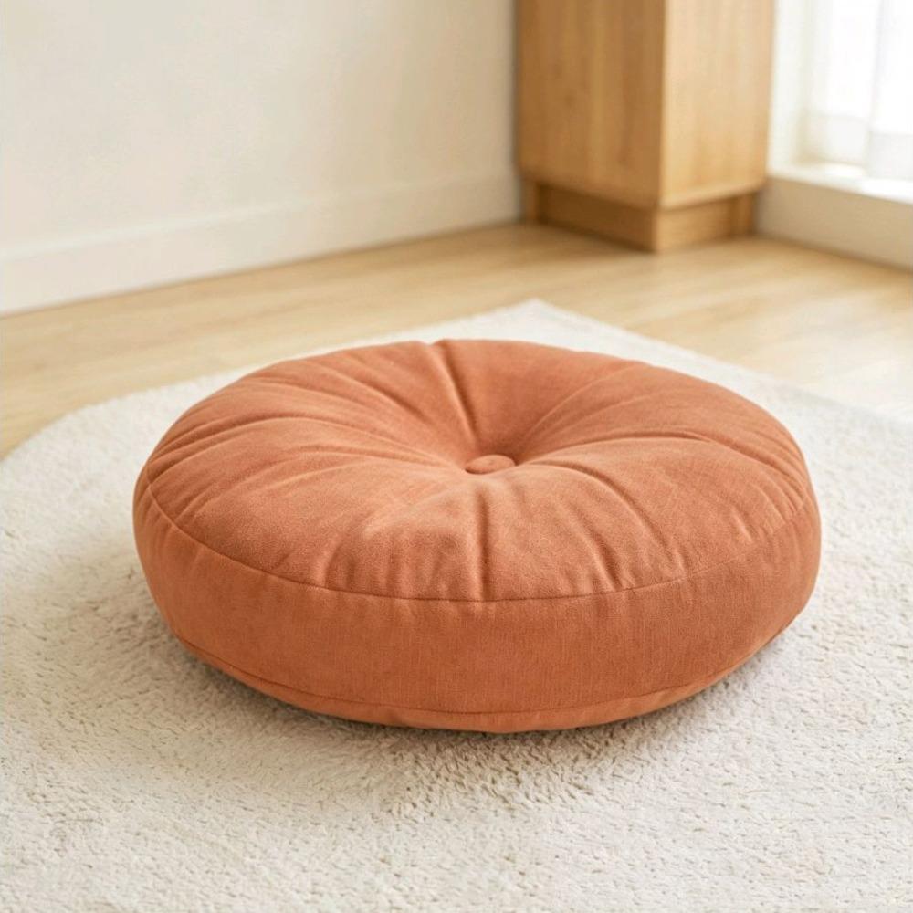 Corduroy Round Floor Pillow Soft Yoga Pillow Bohemian Meditation Seat Sofa