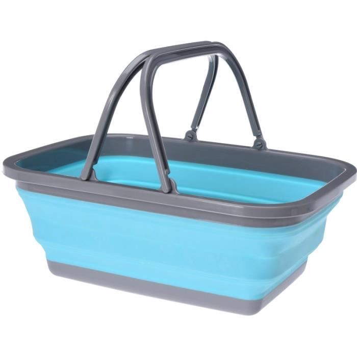 Panier À Provision Rétractable - Coloris Aléatoire - Plastique - Facile À Transporter - Résistant À L'eau